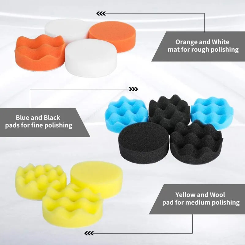 Car Polishing Sponge Kit Polishing Machine Wax Pads