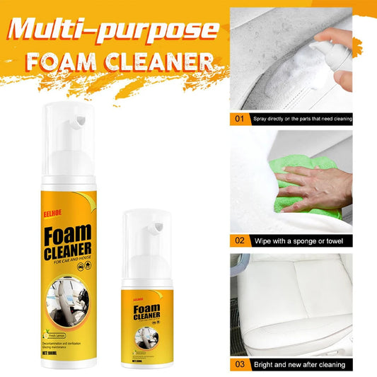 30/100/150/250ml Car Interior Leather Clean Multifunctional Foam Cleaner