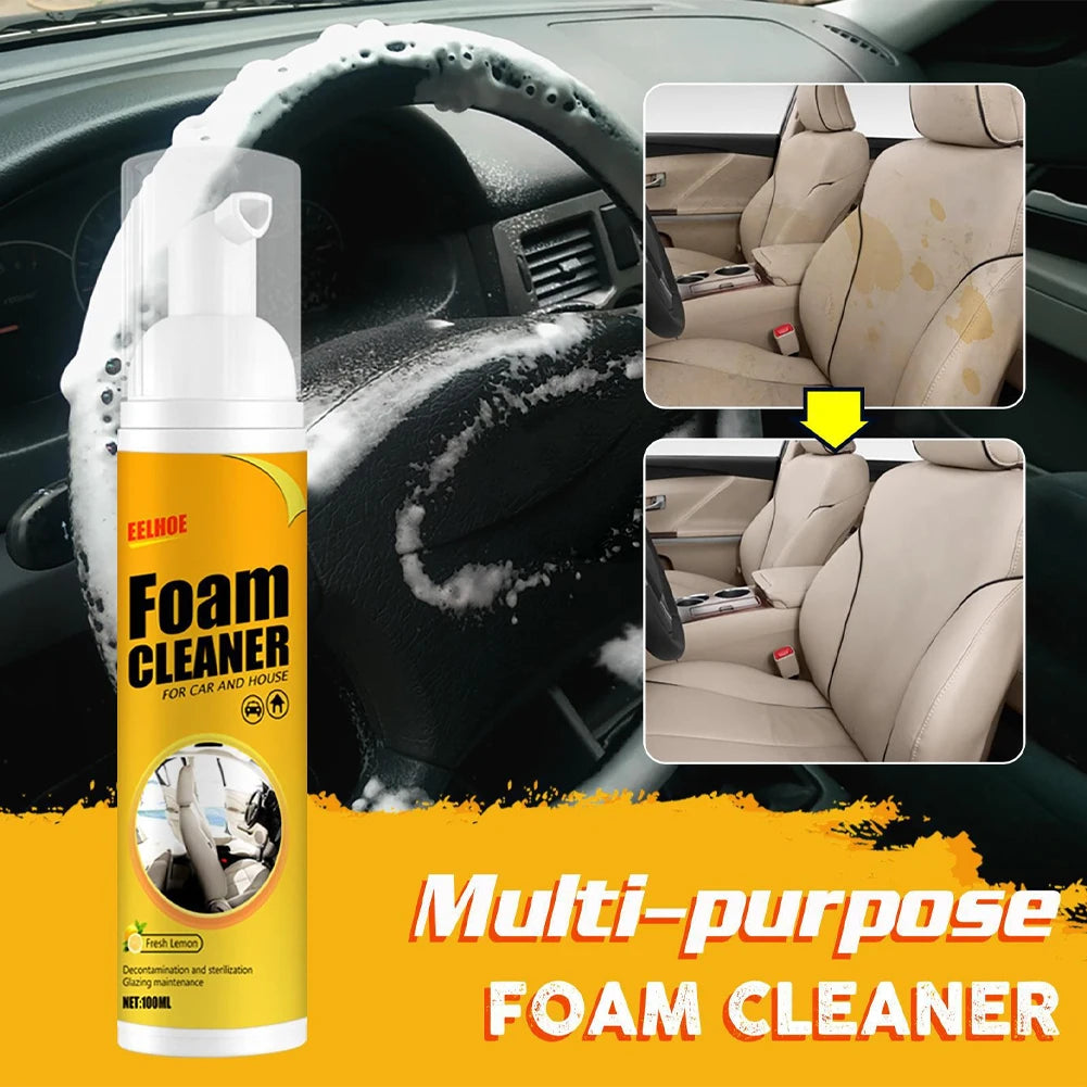 30/100/150/250ml Car Interior Leather Clean Multifunctional Foam Cleaner