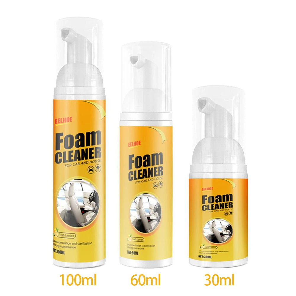 30/100/150/250ml Car Interior Leather Clean Multifunctional Foam Cleaner